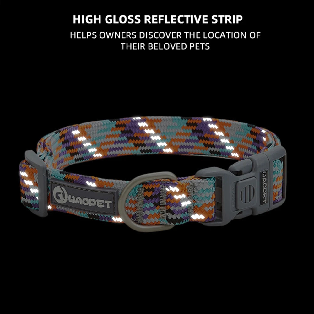 Pet Supplies Dog Collar For Puppy Medium Large Dogs Cute Cat Durable Life Dog Leash Collar German Shepherd Walking Training New