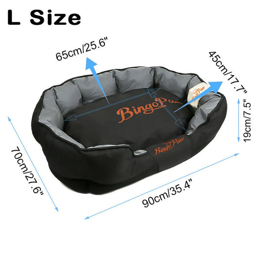 XXL XL Large Orthopedic Sofa Dog Bed Waterproof Pet Mat Kennel Pet Puppy Basket Washable Removable Cushion