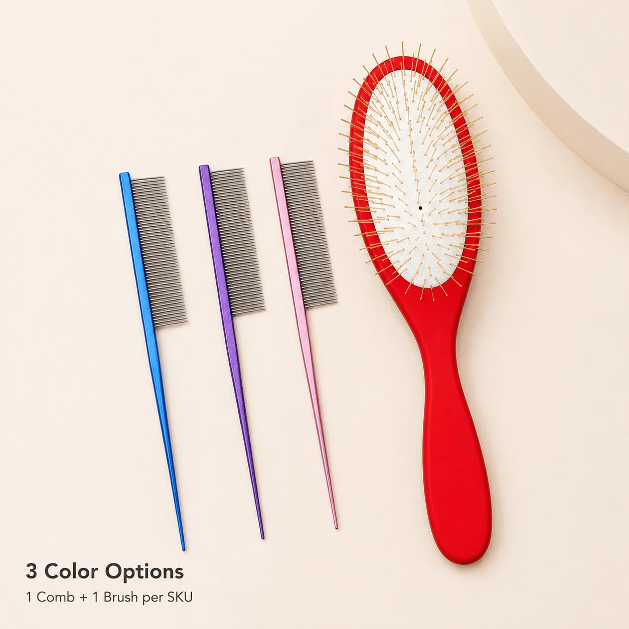 Pet Brush Hair Remover Tail Comb Grooming Set with Golden Pin Dog Supplies for Puppy Grooming and Hygiene Accessories