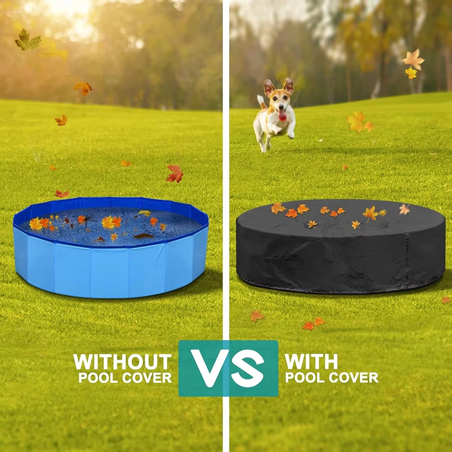 Dog Swimming Pool or Pool Cover Portable Plastic Pool Grooming Tub Bathing Scratch Resistance Pet Pools Bathtub for Large Dogs