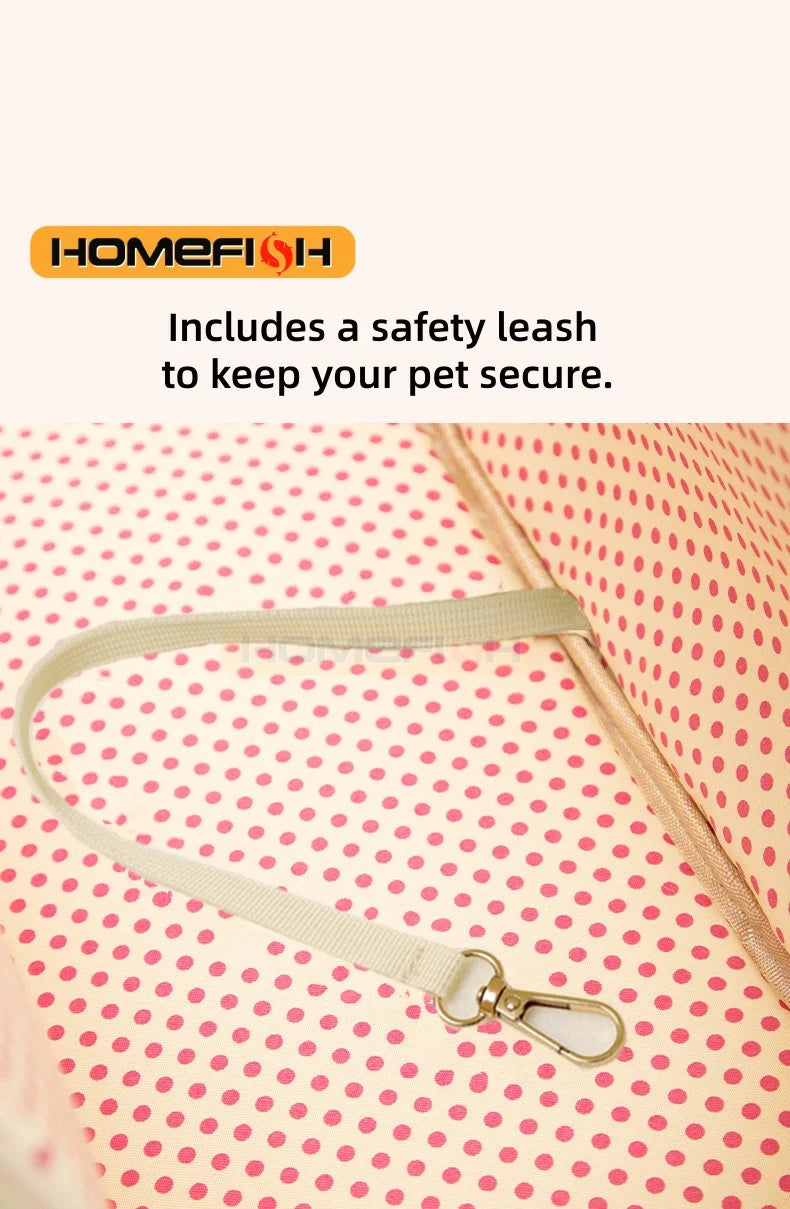 Pet cat dog tote bag, no escape, portable, multifunctional, large capacity, breathable, horizontal bag, portable soft bag