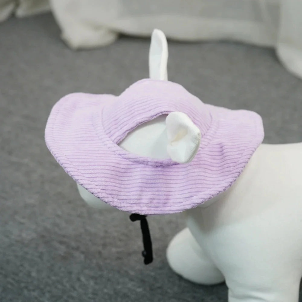 Fashion Big Dog Baseball Cap Durable Corduroy Adjustable Pet Sun Hat for Small Medium Large Dogs Golden Retriever Corgi Supplies
