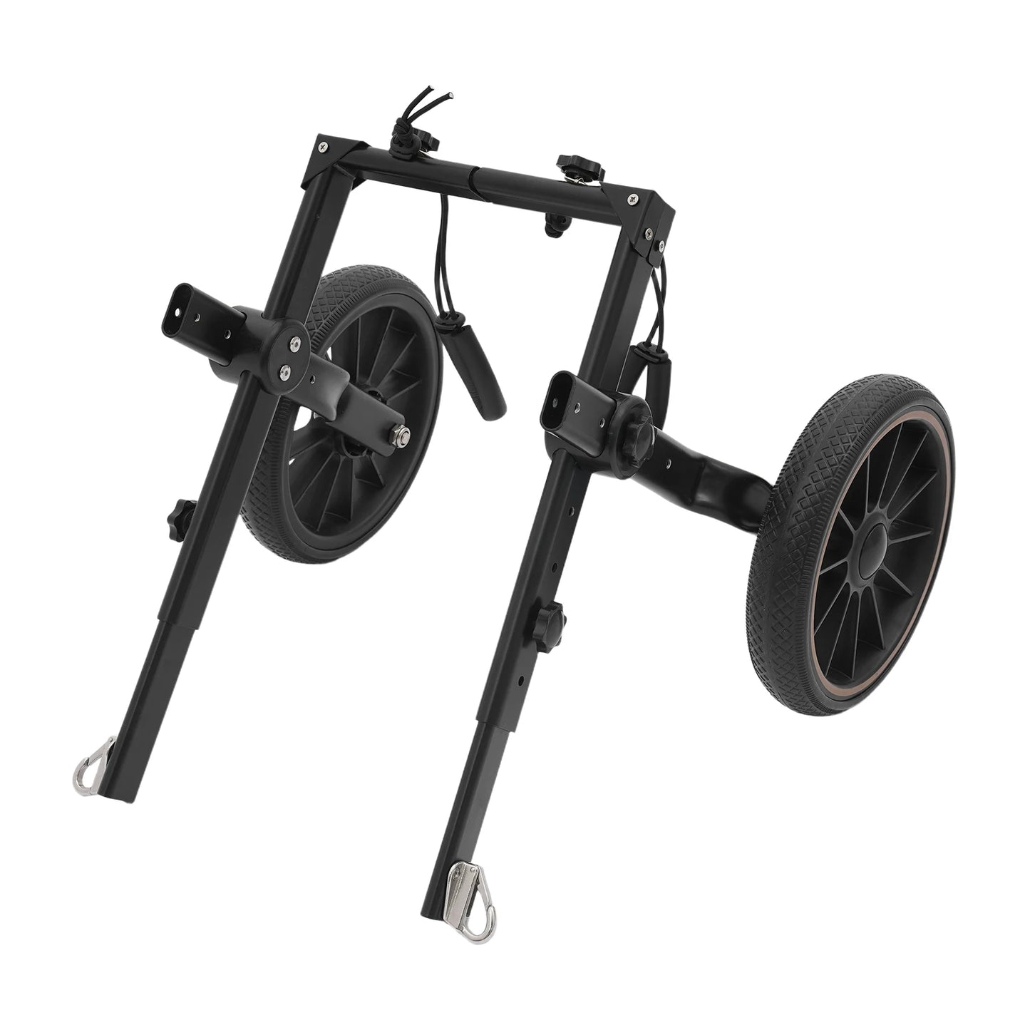 Adjustable Aluminum Alloy 2-Wheel Dog Wheelchair, Hind Leg Support Pet Rehabilitation Walking Aid Trolley, Supports Dogs Up to 65kg XXL /L for Injured, Paralyzed, Arthritic Dogs