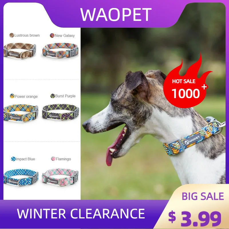 Pet Supplies Dog Collar For Puppy Medium Large Dogs Cute Cat Durable Life Dog Leash Collar German Shepherd Walking Training New