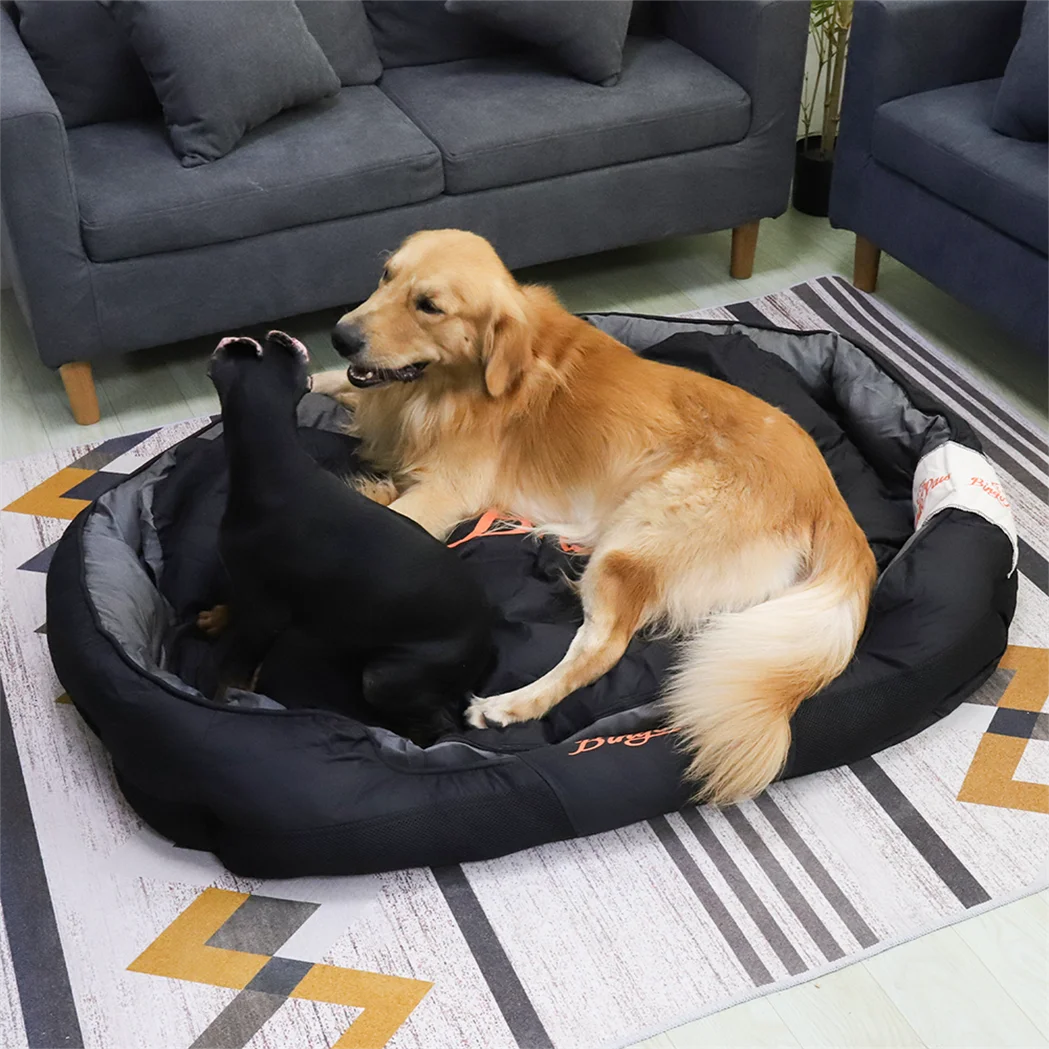 XXL XL Large Orthopedic Sofa Dog Bed Waterproof Pet Mat Kennel Pet Puppy Basket Washable Removable Cushion